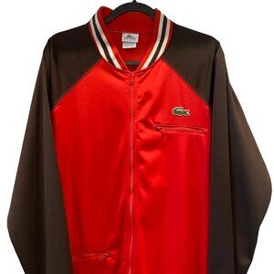 Varsity Lacoste Bomber Track Jacket Size Large